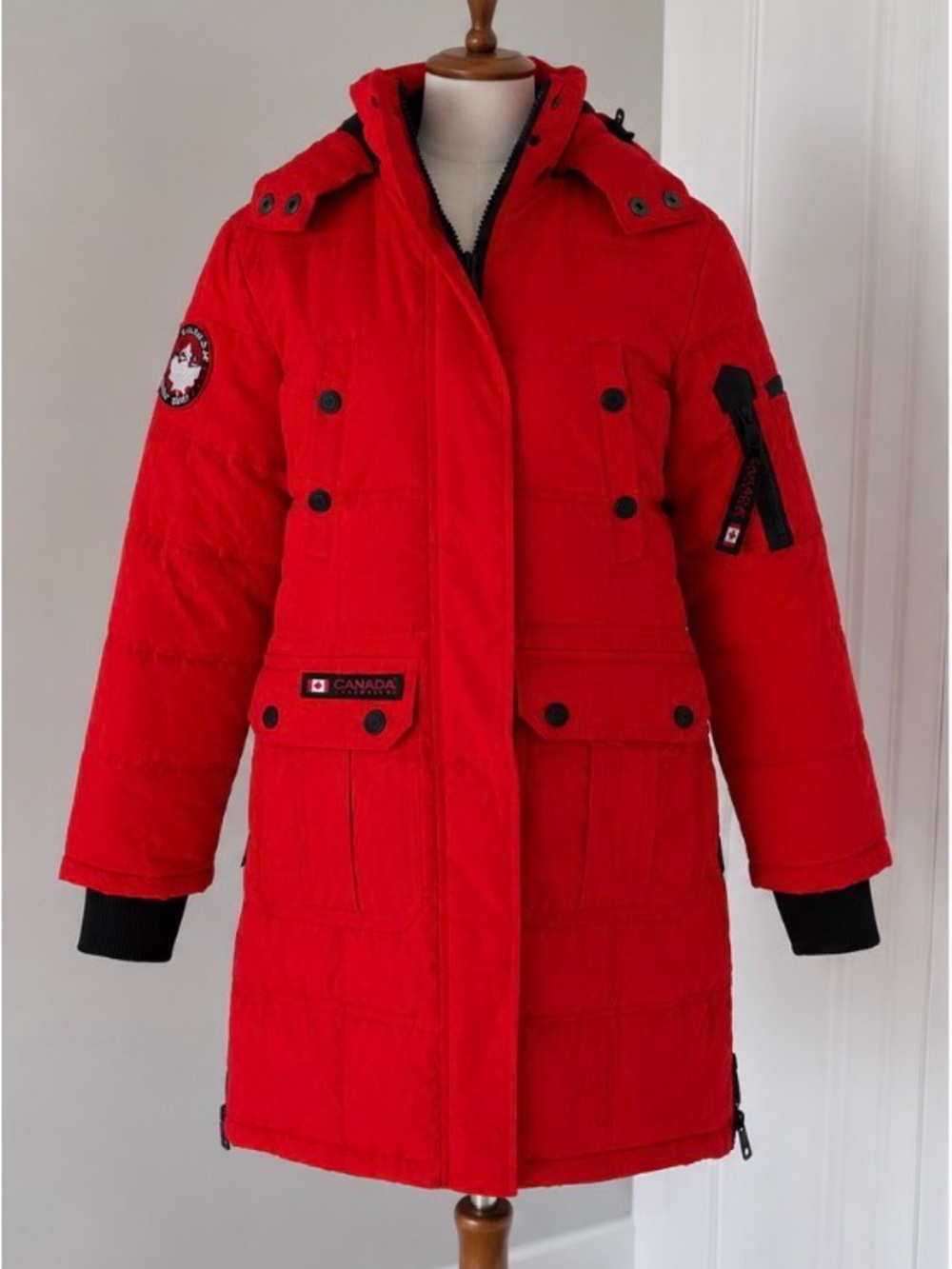 Canada weather gear Kids' UNISEX Red Parka Puffer Jacket